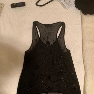 Forever 21 sheer embellished top